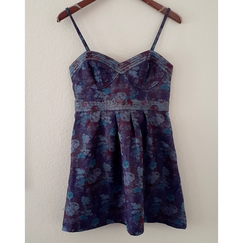 Free People Brocade Tapestry Bustier Dress